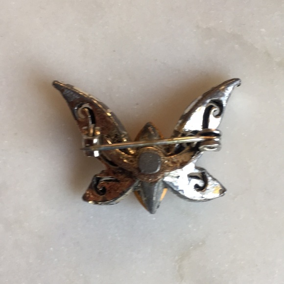 Vintage Citrine Brooch Pin - Picture 4 of 10